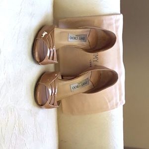 Jimmy Choo Nude Patent Shoes